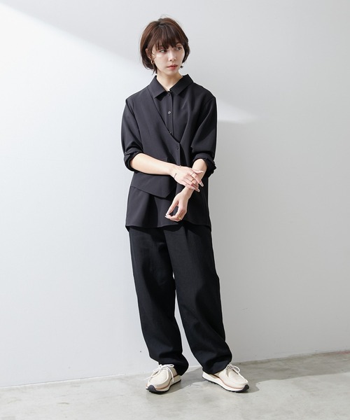 ear PAPILLONNER（イアパピヨネ）の「ベスト重ね着風シャツ
