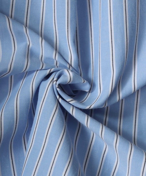 SITRY（シトリー）の「Broadcloth Stripe ＆ Plaid Band Collar Shirt/ストライプ チェック ブロード バンドカラーシャツ（シャツ/ブラウス・メンズ・グレー系その他/ブルー系その他2/ブルー系その他3/グレー系その他2/ブルー系その他/ホワイト系その他・M/L/LL）」の7枚目の写真