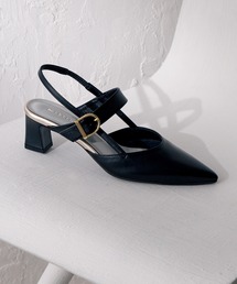 HIMIKO | 【HIMIKO】ポインテッドトゥバックストラップパンプス/641208(パンプス)