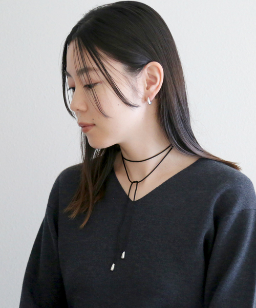 Garden of Eden(ガーデンオブエデン)の「【GARDEN OF EDEN/ガーデン オブ エデン】(追加)別注 string choker(ネックレス・レディース・ブラック・FREE)」の4枚目の写真