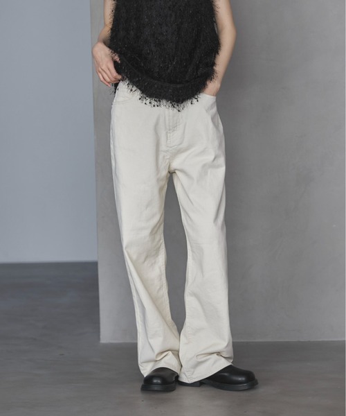 feepur(フェピュール)の「【4size展開】ベーシックストレートデニム(デニムパンツ・レディース・ブルー/ブラック/グレー/サックスブルー/アイボリー/ブラウン・SMALL/MEDIUM/LARGE/TALL)」の2枚目の写真