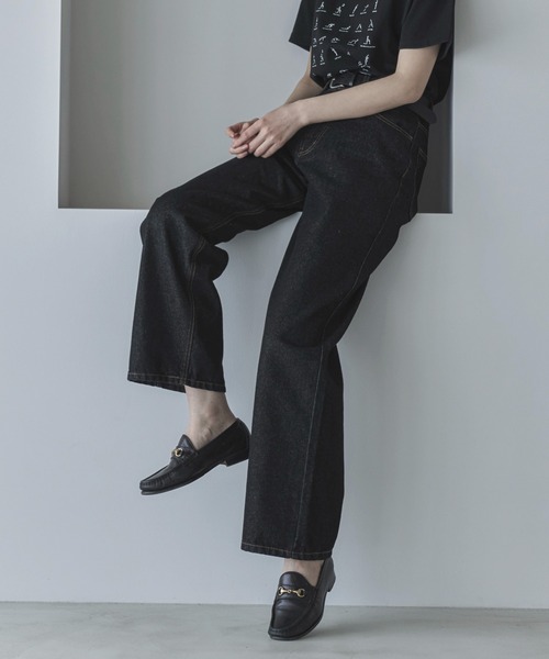 feepur(フェピュール)の「【4size展開】ベーシックストレートデニム(デニムパンツ・レディース・ブルー/ブラック/グレー/サックスブルー/アイボリー/ブラウン・SMALL/MEDIUM/LARGE/TALL)」の18枚目の写真