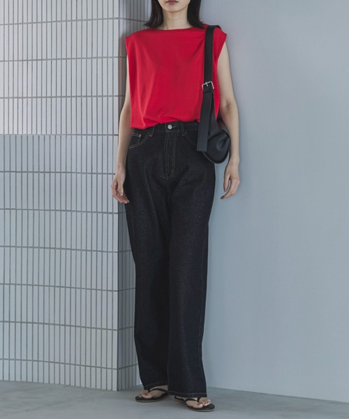feepur(フェピュール)の「【4size展開】ベーシックストレートデニム(デニムパンツ・レディース・ブルー/ブラック/グレー/サックスブルー/アイボリー/ブラウン・SMALL/MEDIUM/LARGE/TALL)」の20枚目の写真