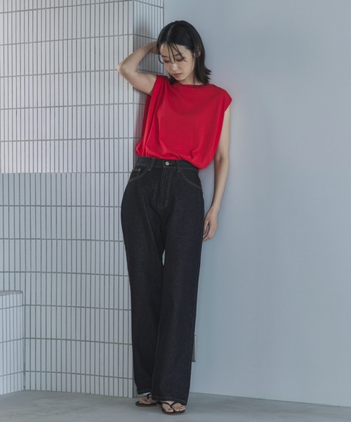 feepur(フェピュール)の「【4size展開】ベーシックストレートデニム(デニムパンツ・レディース・ブルー/ブラック/グレー/サックスブルー/アイボリー/ブラウン・SMALL/MEDIUM/LARGE/TALL)」の22枚目の写真