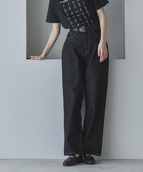 feepur(フェピュール)の「【4size展開】ベーシックストレートデニム(デニムパンツ・レディース・ブルー/ブラック/グレー/サックスブルー/アイボリー/ブラウン・SMALL/MEDIUM/LARGE/TALL)」の19枚目の写真