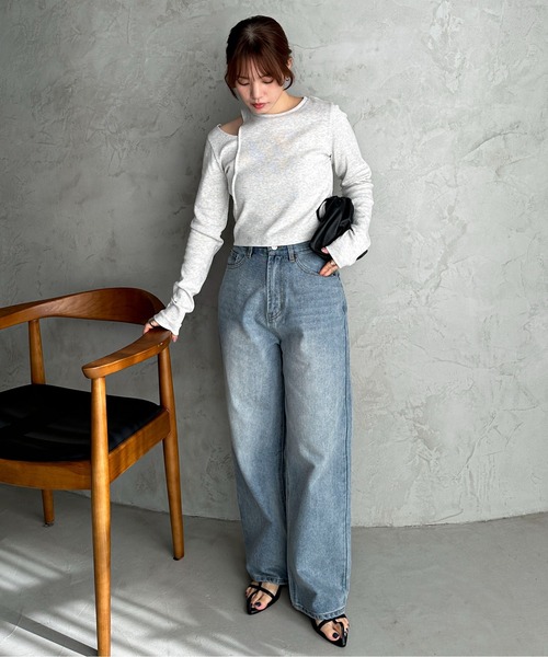 feepur（フェピュール）の「【4size展開】ベーシックストレートデニム
