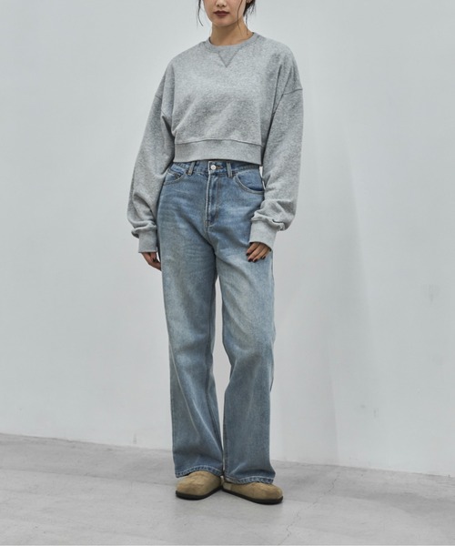 feepur(フェピュール)の「【4size展開】ベーシックストレートデニム(デニムパンツ・レディース・ブルー/ブラック/グレー/サックスブルー/アイボリー/ブラウン・SMALL/MEDIUM/LARGE/TALL)」の9枚目の写真