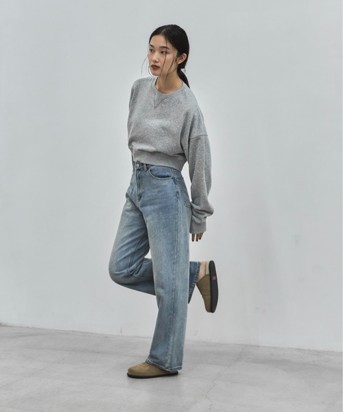 feepur(フェピュール)の「【4size展開】ベーシックストレートデニム(デニムパンツ・レディース・ブルー/ブラック/グレー/サックスブルー/アイボリー/ブラウン・SMALL/MEDIUM/LARGE/TALL)」の10枚目の写真