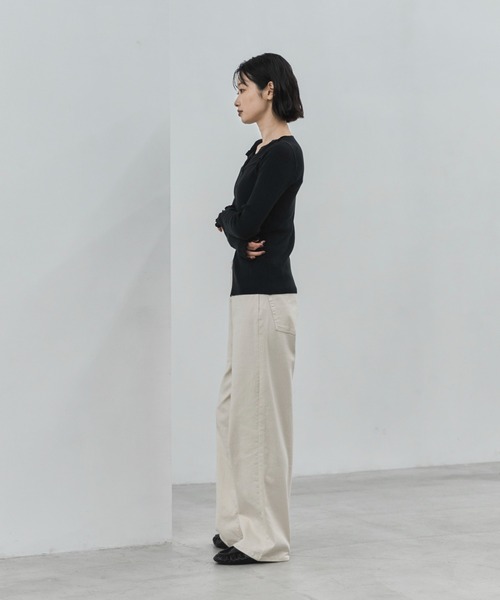 feepur(フェピュール)の「【4size展開】ベーシックストレートデニム(デニムパンツ・レディース・ブルー/ブラック/グレー/サックスブルー/アイボリー/ブラウン・SMALL/MEDIUM/LARGE/TALL)」の21枚目の写真