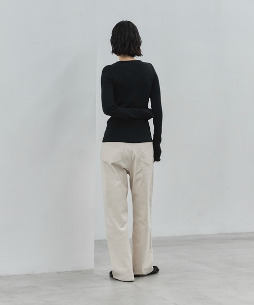 feepur(フェピュール)の「【4size展開】ベーシックストレートデニム(デニムパンツ・レディース・ブルー/ブラック/グレー/サックスブルー/アイボリー/ブラウン・SMALL/MEDIUM/LARGE/TALL)」の20枚目の写真