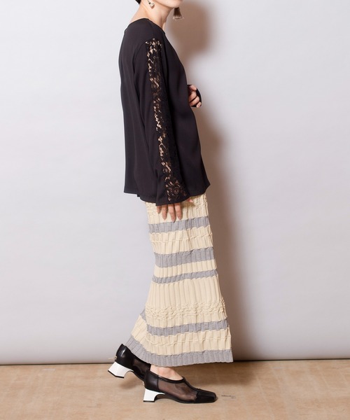 OSMOSIS(オズモーシス)の「2WAYブラウス(シャツ/ブラウス・レディース・ホワイト/ブラック・ONE SIZE)」の9枚目の写真