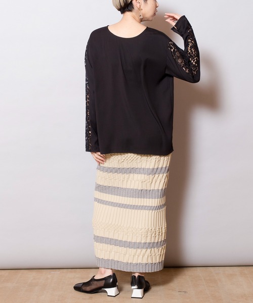 OSMOSIS(オズモーシス)の「2WAYブラウス(シャツ/ブラウス・レディース・ホワイト/ブラック・ONE SIZE)」の7枚目の写真