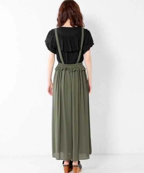 Another Edition（アナザーエディション）の「★★エアリーサスペンダーパンツ/AEBC AIRY ｻｽﾍﾟﾝﾀﾞｰ PT（その他パンツ・レディース・ブラック/オレンジ/オリーブ・フリー）」の4枚目の写真