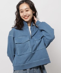 niko and... | ハーフZIPBIGポケットプルオーバー(スウェット)