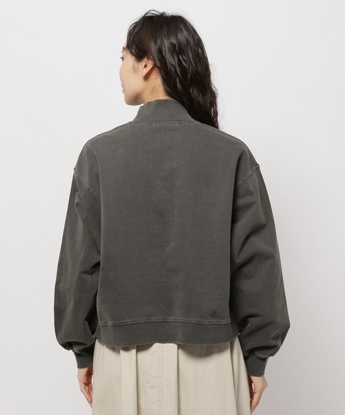 niko and...(ニコアンド)の「ハーフZIPBIGポケットプルオーバー(スウェット・レディース・ブルー/ナチュラル/チャコール・MEDIUM/LARGE)」の12枚目の写真