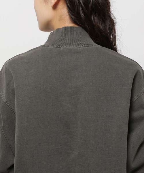 niko and...(ニコアンド)の「ハーフZIPBIGポケットプルオーバー(スウェット・レディース・ブルー/ナチュラル/チャコール・MEDIUM/LARGE)」の14枚目の写真