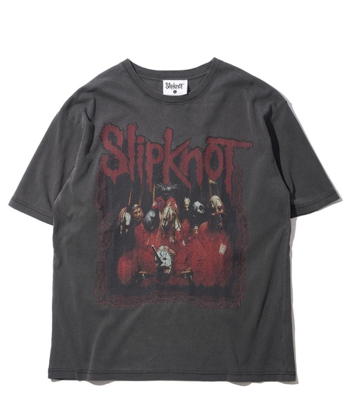 正規品 Slipknot スリップノット フォトプリントTシャツ ヴィンテージ風 Slipknot/スリップノット】ヴィンテージ風フォトプリントTシャツ