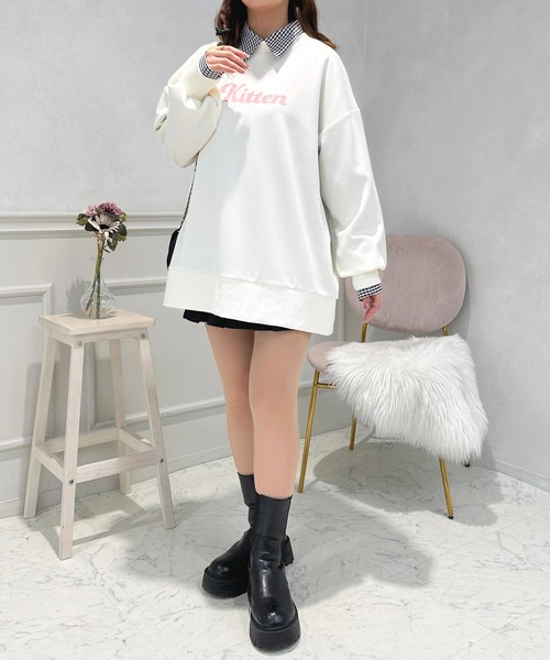 apres jour(アプレジュール)の「フロッキーロゴスウェット【ZOZOTOWN限定アイテム】(スウェット・レディース・ブルー系その他/ブラック系その他/ピンク系その他2・フリー/X-LARGE)」の9枚目の写真