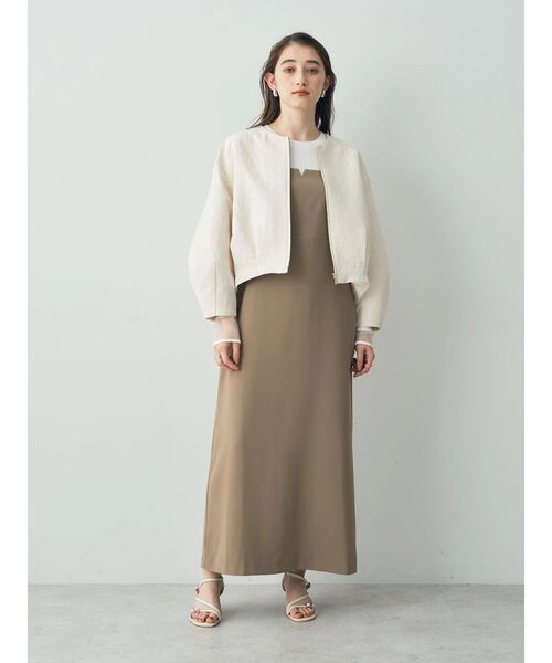 YECCA VECCA（イェッカヴェッカ）の「サイドカットアウトキャミワンピース（ワンピース・レディース・ネイビー/ベージュ・FREE）」の13枚目の写真