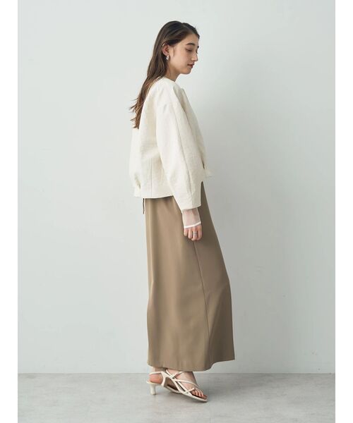 YECCA VECCA（イェッカヴェッカ）の「サイドカットアウトキャミワンピース（ワンピース・レディース・ネイビー/ベージュ・FREE）」の14枚目の写真