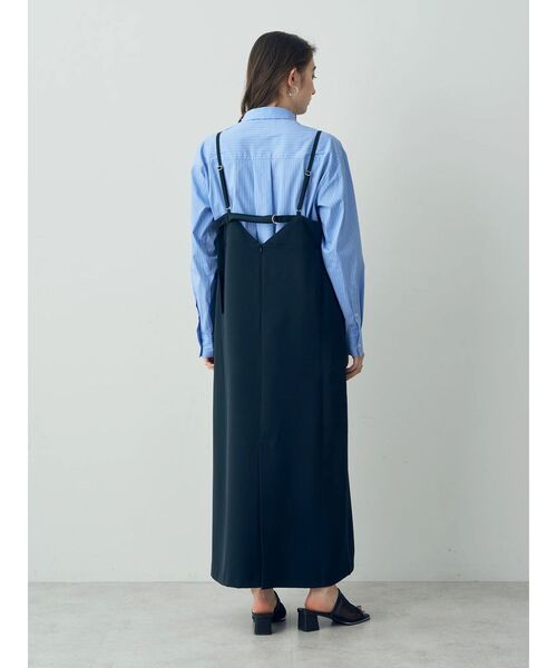 YECCA VECCA（イェッカヴェッカ）の「サイドカットアウトキャミワンピース（ワンピース・レディース・ネイビー/ベージュ・FREE）」の19枚目の写真