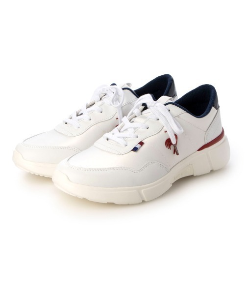 le coq sportif(ルコックスポルティフ)の「【3E】レースアップスニーカー(ラ セギュール IV)(スニーカー・レディース・ホワイト/ネイビー/ブラック/ベージュ・22.5cm/23cm/23.5cm/24cm/24.5cm)」の2枚目の写真