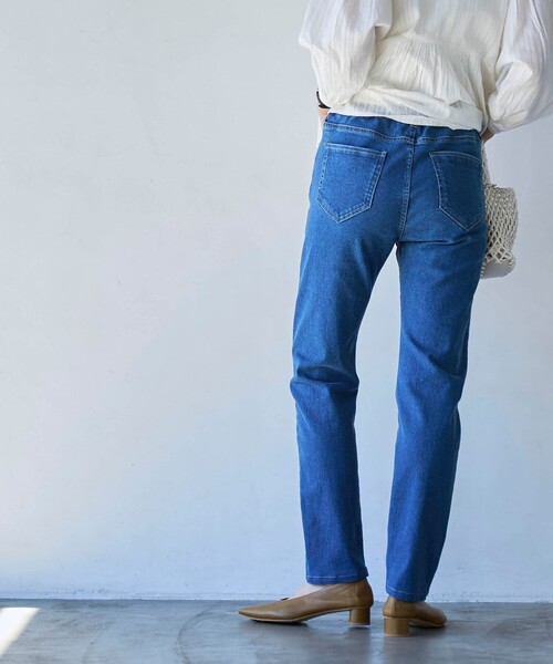 coen(コーエン)の「ストレッチイージースキニーデニムパンツ(デニムパンツ・レディース・オフホワイト/ブラック/ネイビー/コバルトブルー・S/M/L)」の13枚目の写真