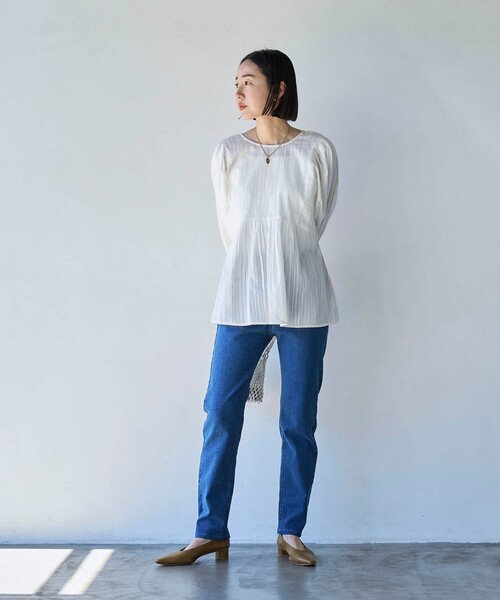 coen(コーエン)の「ストレッチイージースキニーデニムパンツ(デニムパンツ・レディース・オフホワイト/ブラック/ネイビー/コバルトブルー・S/M/L)」の17枚目の写真