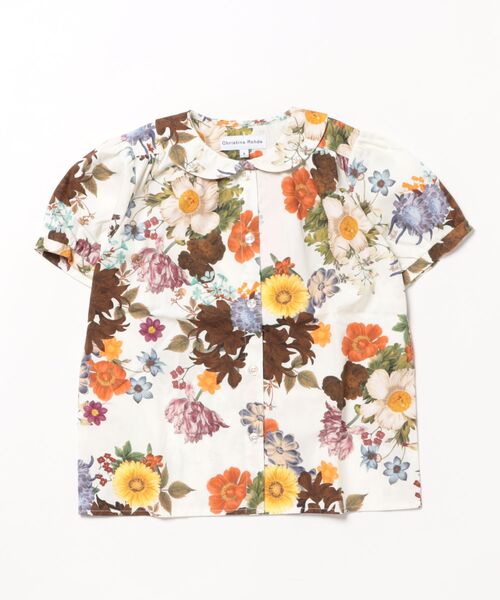 CHRISTINA  ROHDE（クリスティーナローデ）の「Christina Rohde / 丸襟半袖シャツ（Tシャツ/カットソー・キッズ・ライトピンク/ライトイエロー/オフホワイト・6Y/4Y/8Y/2Y）」の2枚目の写真