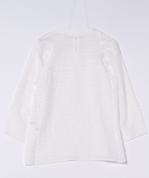 PICCIN（ピッチン）の「袖シャーリングシアーブラウス（シャツ/ブラウス・レディース・オフホワイト/ライトグリーン・M）」の12枚目の写真