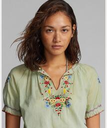 RRL エンブロイダリー コットン ボイル ブラウス RRL（ダブル アール エル）の「エンブロイダリー コットン