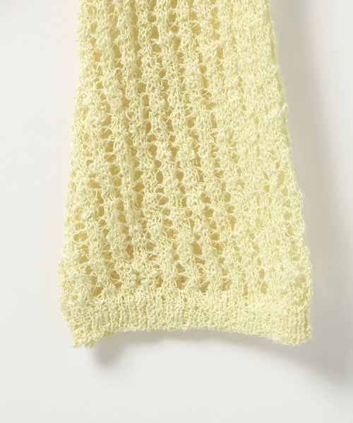 Heather（ヘザー）の「リボンメッシュカーディガン　113937（カーディガン/ボレロ・レディース・ブラック/ピンクベージュ/ホワイト/イエロー/レッド・FREE）」の14枚目の写真