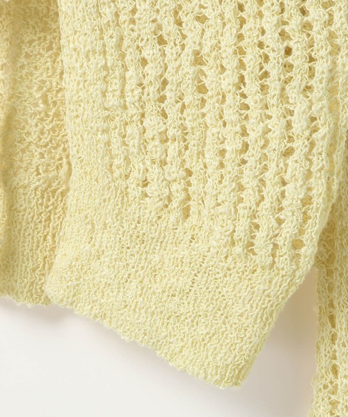 Heather（ヘザー）の「リボンメッシュカーディガン　113937（カーディガン/ボレロ・レディース・ブラック/ピンクベージュ/ホワイト/イエロー/レッド・FREE）」の16枚目の写真