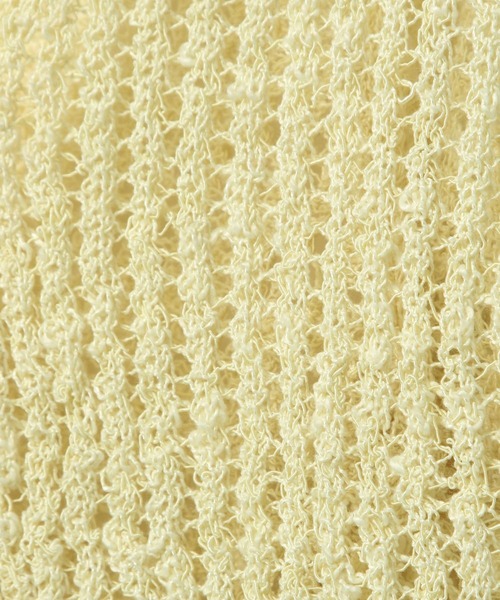 Heather（ヘザー）の「リボンメッシュカーディガン　113937（カーディガン/ボレロ・レディース・ブラック/ピンクベージュ/ホワイト/イエロー/レッド・FREE）」の18枚目の写真