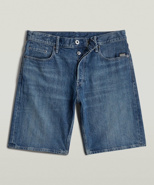 G-STAR(ジースター)の「DAKOTA SHORT CLEAN EDGE/ベーシックデザインレギュラーデニムショートパンツ(その他パンツ・メンズ・インディゴブルー・30inch/29inch/28inch/31inch)」の1枚目の写真
