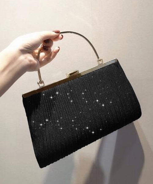 Miniministore（ミニミニストア）の「パーティバッグ 結婚式 クラッチバッグ（クラッチバッグ・レディース・ブラック/ゴールド・FREE）」の2枚目の写真