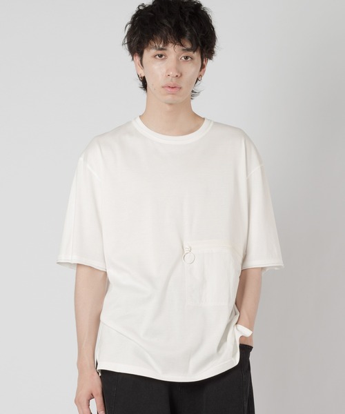 Wizzard(ウィザード)の「Wizzard ウィザード / POCKET T-SHIRT ビッグシルエットポケットTシャツ / WBSCS-CS020-1(Tシャツ/カットソー・メンズ・ブラック/チャコールグレー/ライトグレー/ホワイト・3/2)」の2枚目の写真