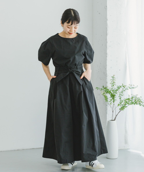 ITEMS URBANRESEARCH（アイテムズ アーバンリサーチ）の「『セットアップ対応』タックスリーブプルオーバー（シャツ/ブラウス・レディース・ブルー/ブラック/モカ・FREE）」の8枚目の写真