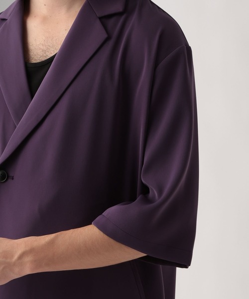 HARE(ハレ)の「【SET UP対応】TOROMIジャケット(HARE)(テーラードジャケット・メンズ・ブラック/パープル/グレー・SMALL/MEDIUM)」の16枚目の写真