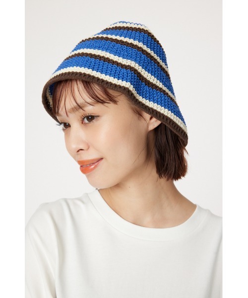 RODEO CROWNS WIDE BOWL(ロデオクラウンズワイドボウル)の「MIXボーダーHAT(ハット・レディース・アイボリー/ブルー/ライトグリーン・FREE)」の15枚目の写真