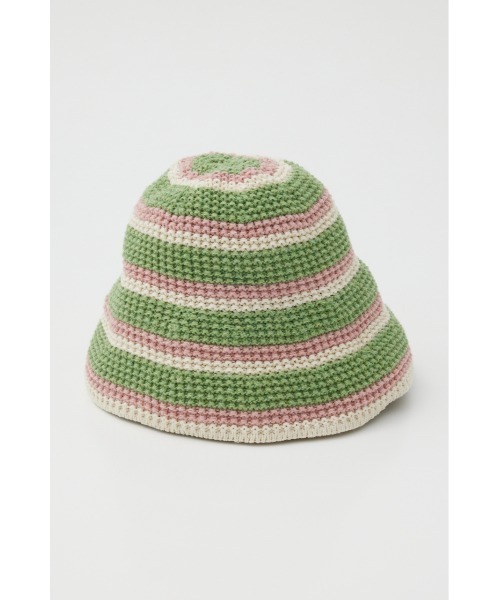 RODEO CROWNS WIDE BOWL(ロデオクラウンズワイドボウル)の「MIXボーダーHAT(ハット・レディース・アイボリー/ブルー/ライトグリーン・FREE)」の6枚目の写真