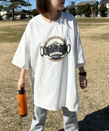 フロントロゴ半袖Tチュニック