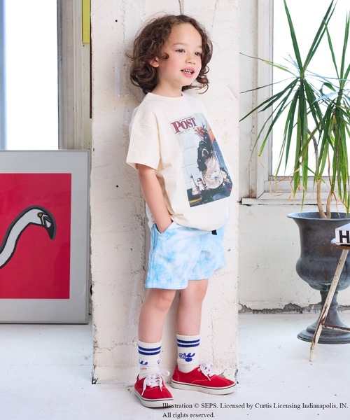 MARKEY'S（マーキーズ）の「【THE SATURDAY EVENING POST】別注プリントTシャツ（90～150cm）（Tシャツ/カットソー・キッズ・ベージュ/オレンジ/チャコール/オフホワイト・110/100/90/120/150/140/130）」の15枚目の写真