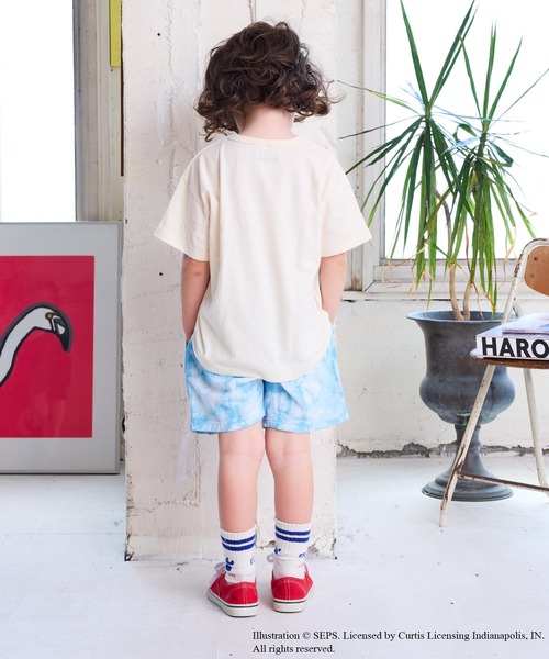 MARKEY'S（マーキーズ）の「【THE SATURDAY EVENING POST】別注プリントTシャツ（90～150cm）（Tシャツ/カットソー・キッズ・ベージュ/オレンジ/チャコール/オフホワイト・110/100/90/120/150/140/130）」の16枚目の写真