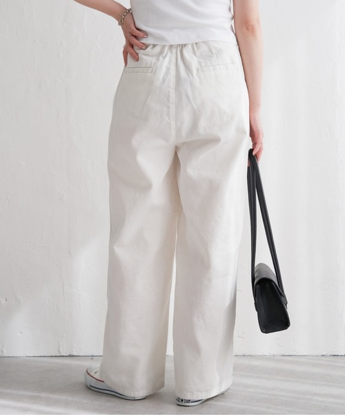 ピヌエ♡タックステッチデニムパンツ S 新品未使用 ジーンズ デニム デニムパンツ ステッチストレートデニムパンツ