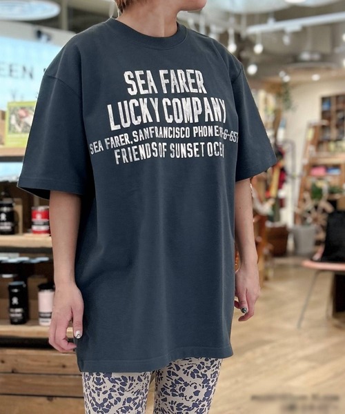 GREEN BOWL（グリーンボウル）の「【日本製】グリーンボウル 【GREEN BOWL】Organic CottonT-shirts (D柄 SEAFARER）（Tシャツ/カットソー・レディース・ブラック/オフホワイト/ダークネイビー・XL/L/M）」の3枚目の写真