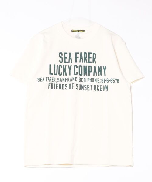 GREEN BOWL（グリーンボウル）の「【日本製】グリーンボウル 【GREEN BOWL】Organic CottonT-shirts (D柄 SEAFARER）（Tシャツ/カットソー・レディース・ブラック/オフホワイト/ダークネイビー・XL/L/M）」の7枚目の写真