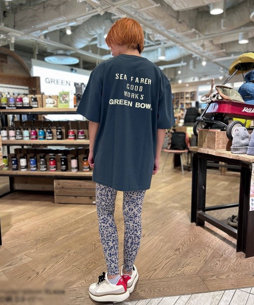 tシャツ 「日本製」グリーンボウル 「GREEN BOWL」Organic CottonT-shirts (E柄 SERVICE） レディース メンズ 日本製】グリーンボウル 【GREEN BOWL】Organic CottonT-shirts