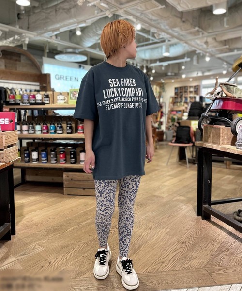 GREEN BOWL（グリーンボウル）の「【日本製】グリーンボウル 【GREEN BOWL】Organic CottonT-shirts (D柄 SEAFARER）（Tシャツ/カットソー・レディース・ブラック/オフホワイト/ダークネイビー・XL/L/M）」の6枚目の写真