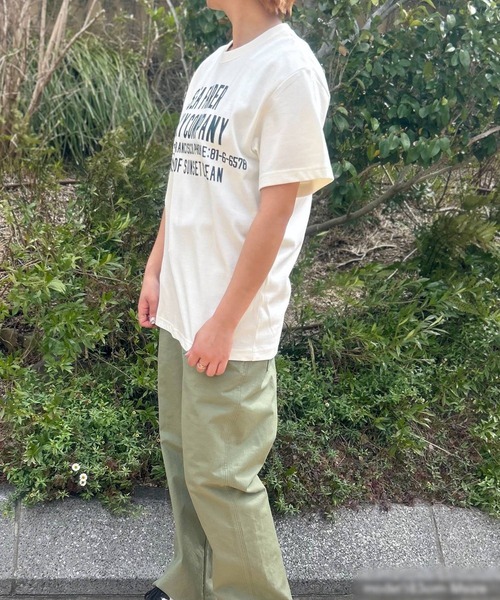 tシャツ 「日本製」グリーンボウル 「GREEN BOWL」Organic CottonT-shirts (C柄 NORTHE SHORE） レディー GREEN BOWL tシャツ 「日本製」グリーンボウル 「GREEN BOWL